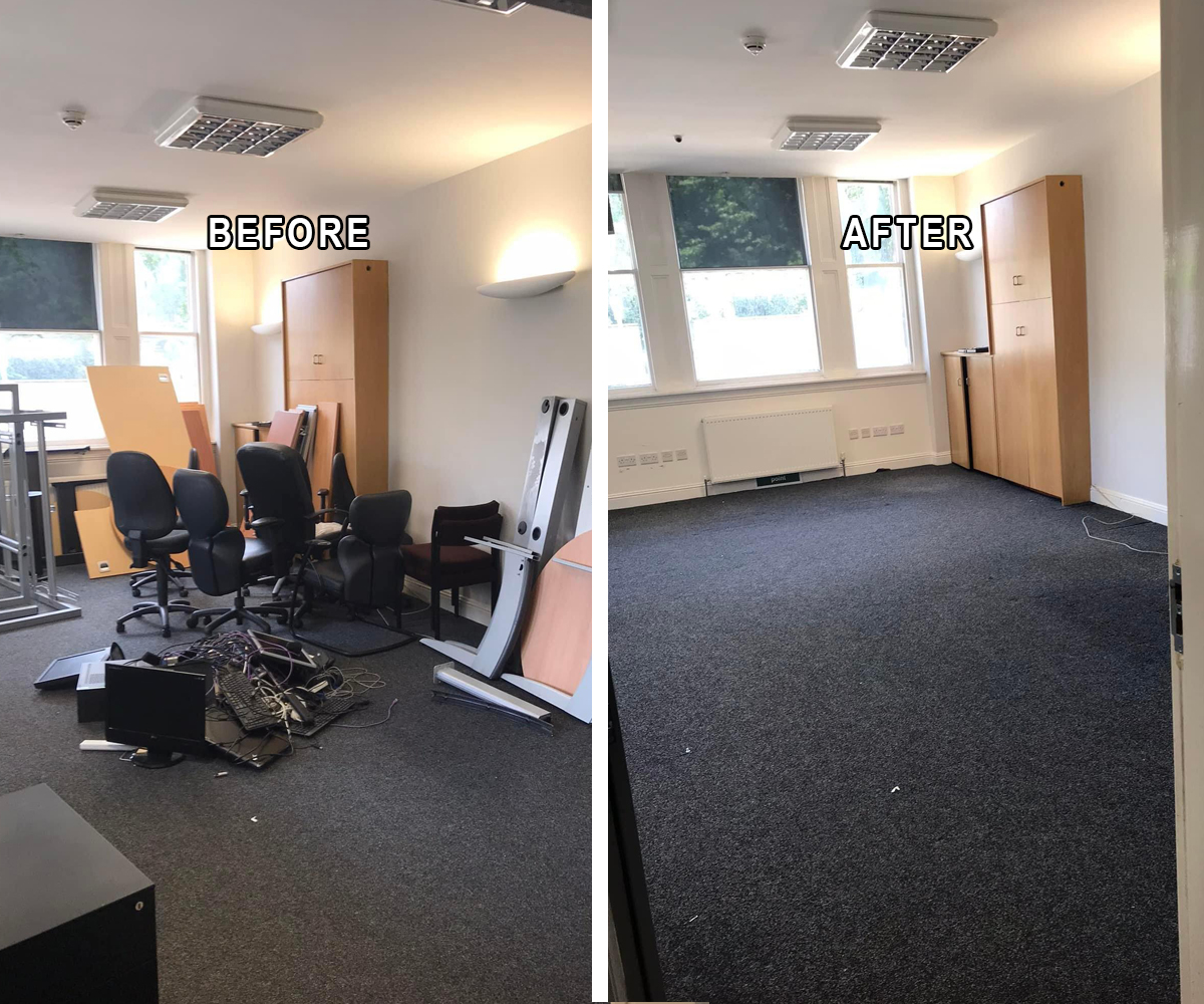 office clearance Before & After